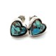 Boucle d'oreille Turquoise argent