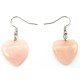 Boucle d'oreille Quartz Rose