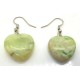 Boucle d'oreille Jade Verte