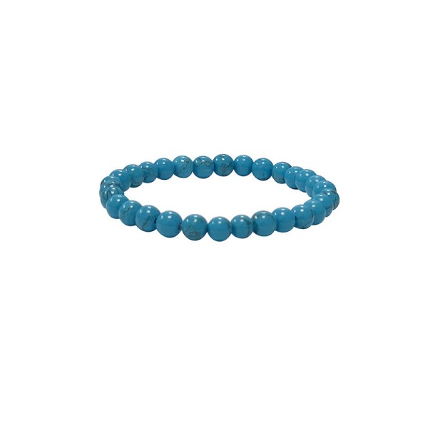 Bracelet Howlite Bleue 6mm