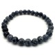 Bracelet Obsidienne Flocon de Neige 6mm