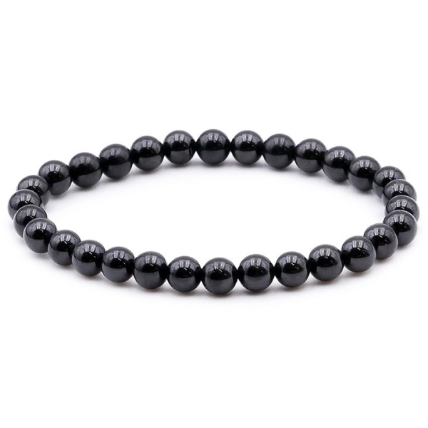 Bracelet Spinelle Noire 6mm