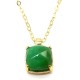 Collier argent Jade Verte