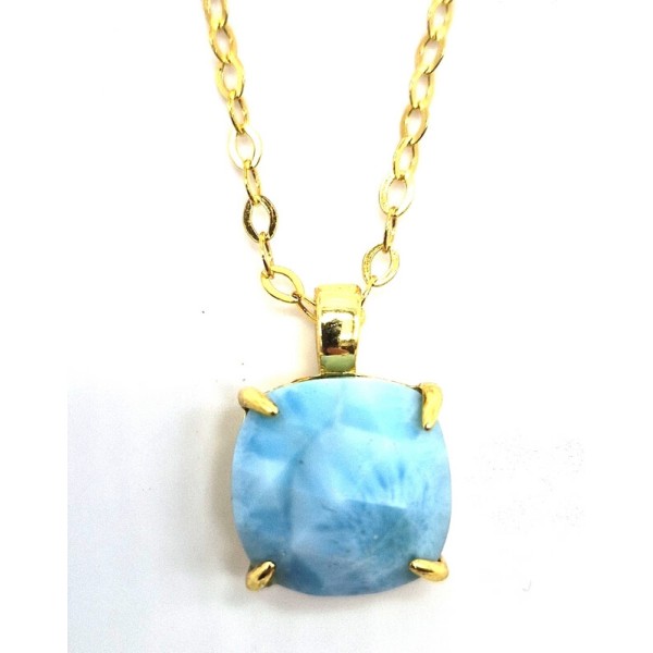 Collier argent Larimar