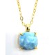 Collier argent Larimar