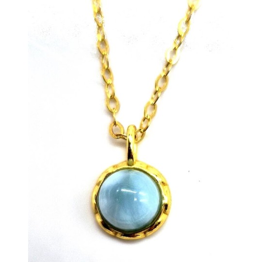 Collier Larimar argent