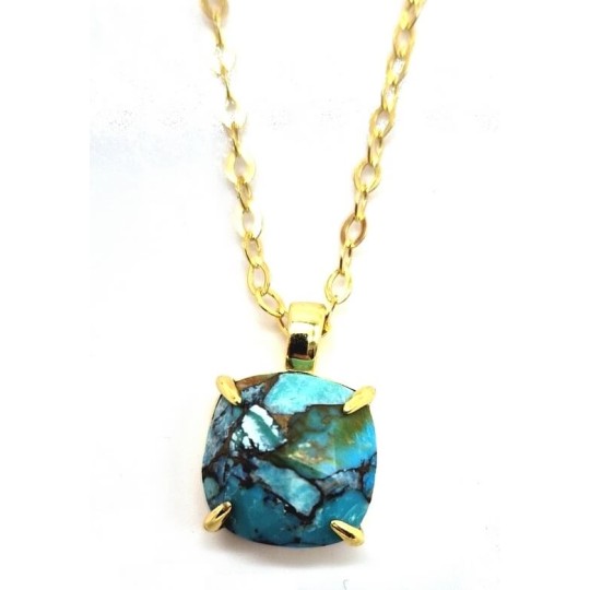 Collier argent Turquoise