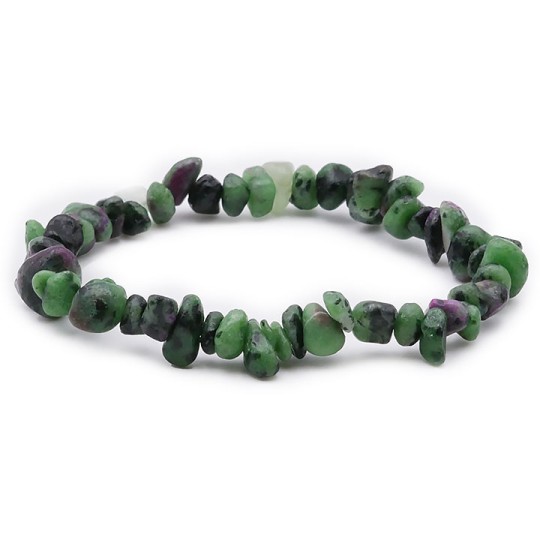 Bracelet Rubis Zoizite Baroque