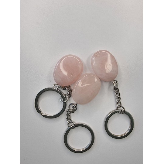 Porte clé Quartz Rose