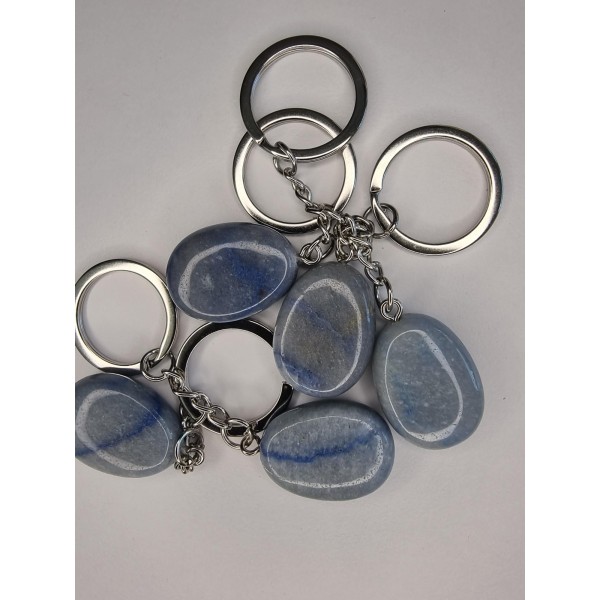 Porte clé Quartz bleue