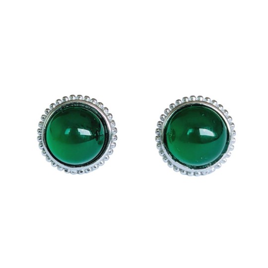 Puce ronde Chrysoprase