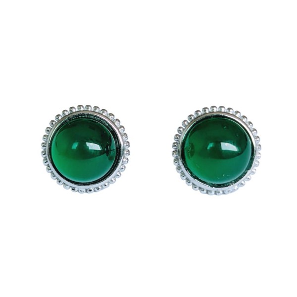 Puce ronde Chrysoprase